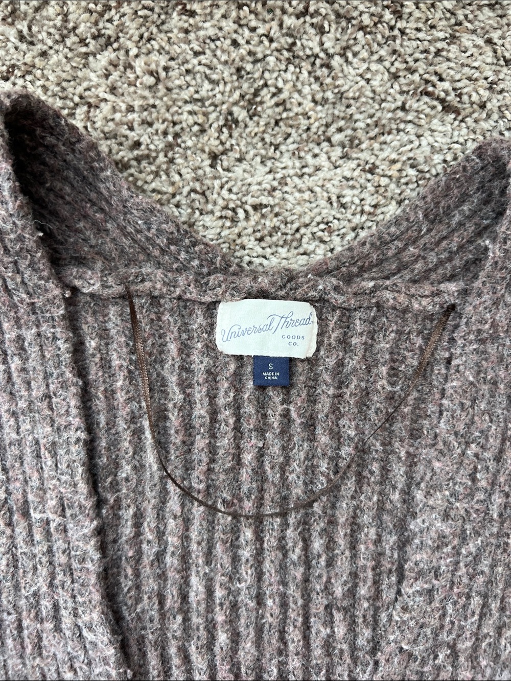 Universal Thread Brown Ribbed Women’s Cardigan - Picture 2 of 2